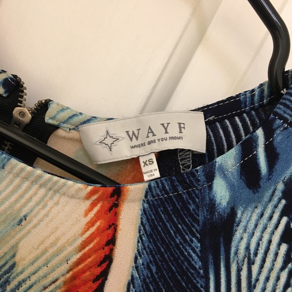 Authentic Wayf Printed Shift Dress - XS - Picture 6 of 8